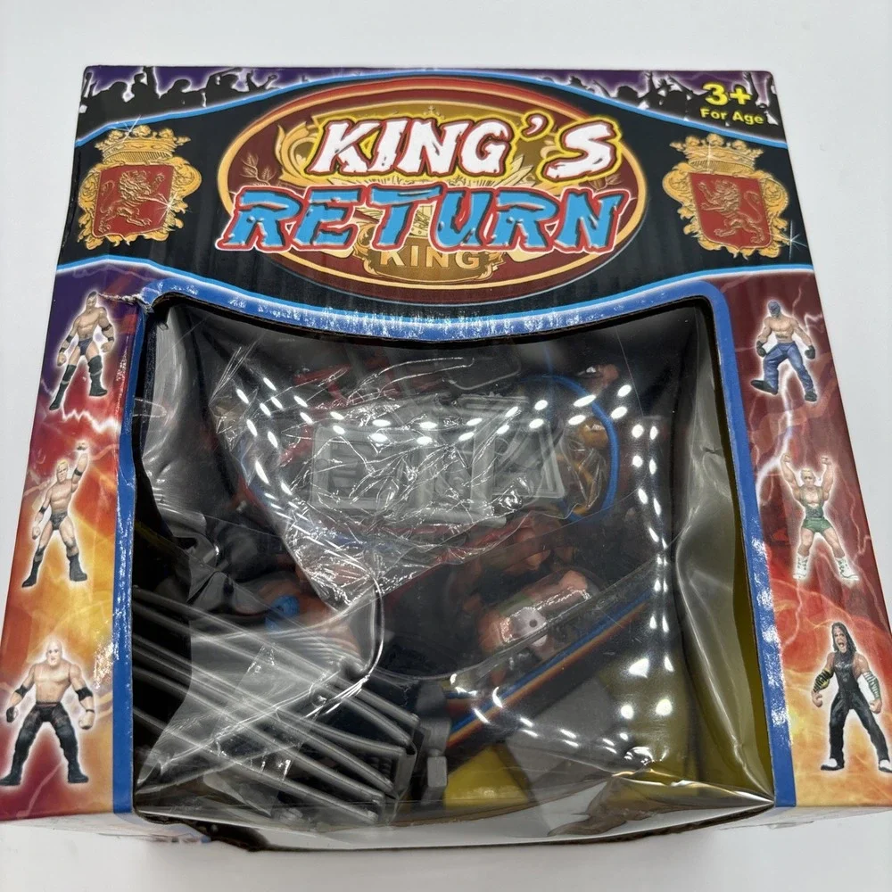Liberty Imports Arena Contender Wrestling Playset 2 Rings 10 Figures‎ BZ737 NEW